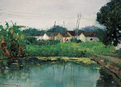 郑金岩 2006年作 小塘小景